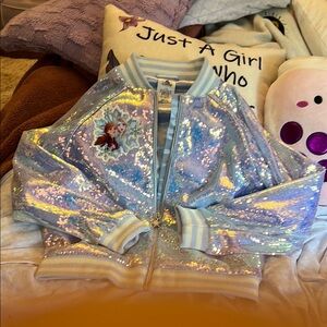 FROZEN MICRO-SEQUIN BOMBER JACKET